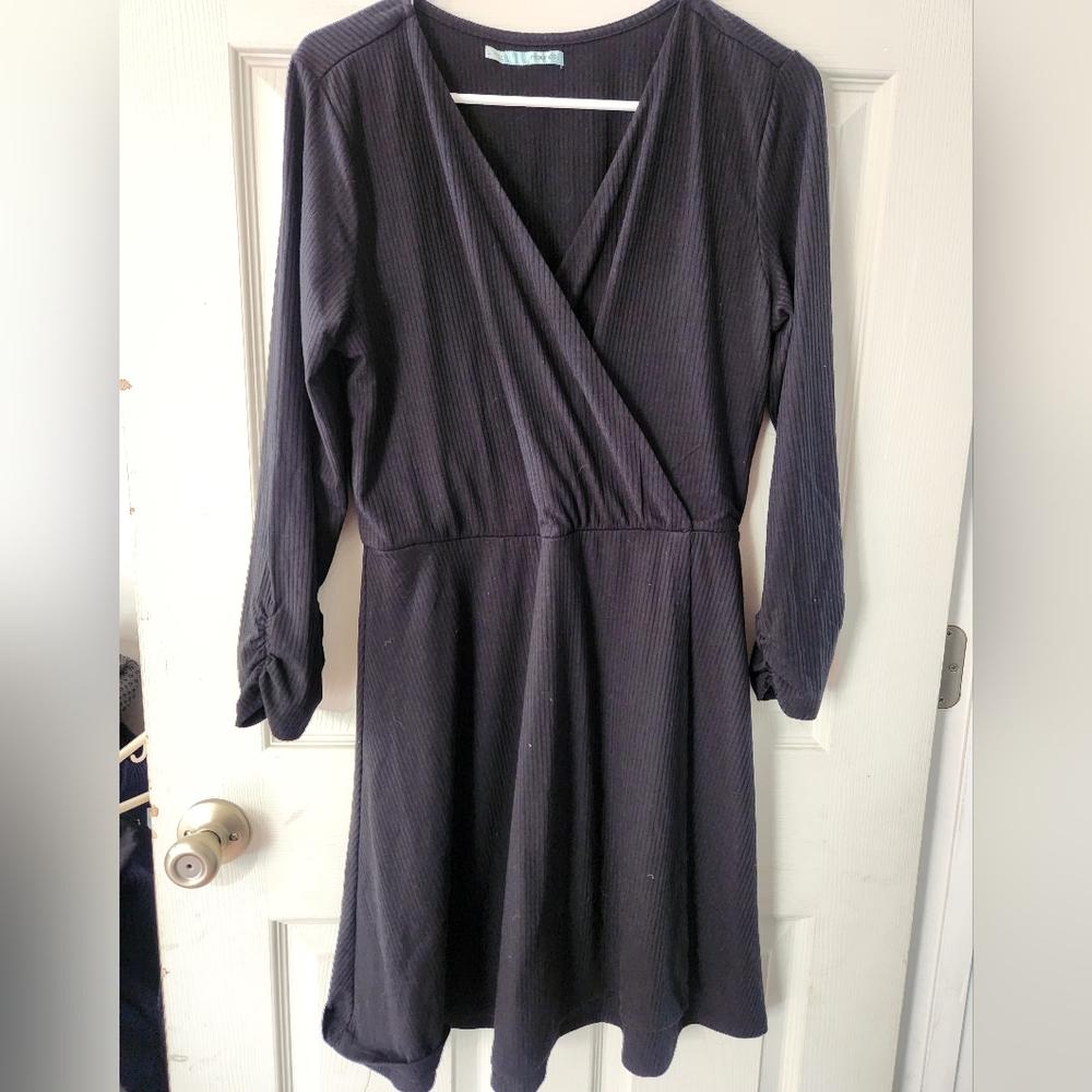 Maurices Navy Long Sleeve Dress
